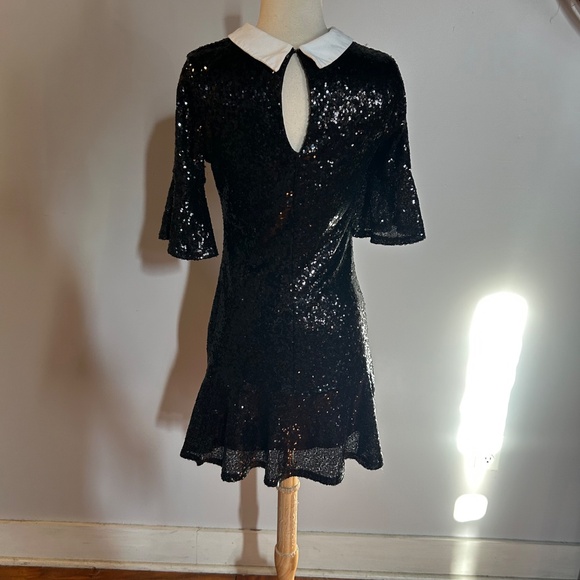 Venus Peter Pan Collar Sequin Party Dress xs - Picture 3 of 6